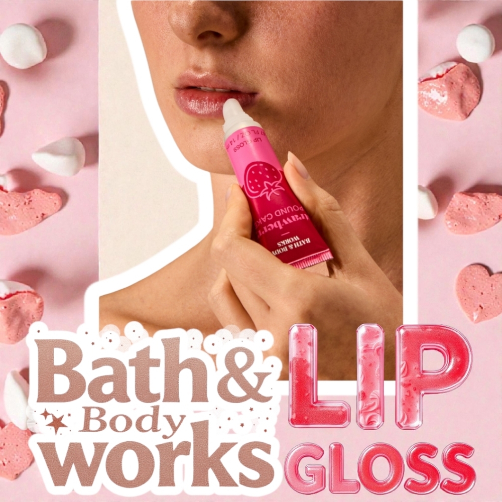 Strawberry Poundcake Lip Gloss - Strawberry Poundcake Full Size NWT - Picture 7 of 7